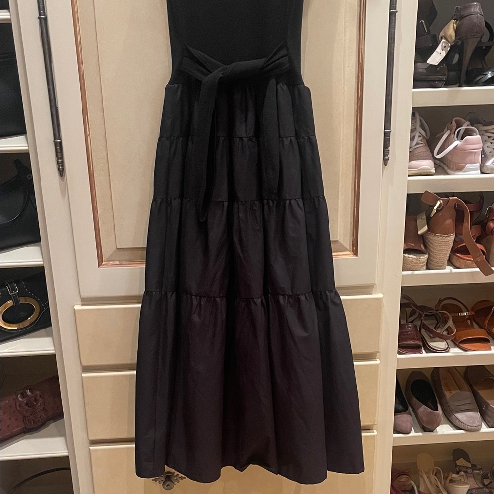 Jason Wu Black Tiered Midi Dress, NWOT - Picture 5 of 6